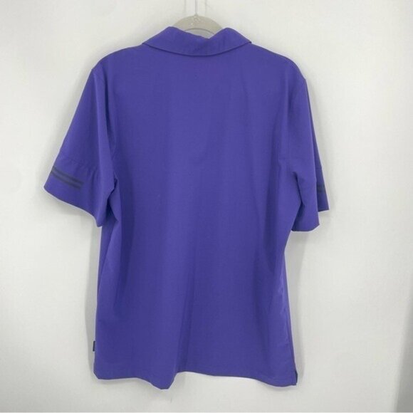TCU HORNED FROGS NIKE DRY Polo Shirt Sz L Purple Dri-Fit On Field CQ5283 - Picture 5 of 11